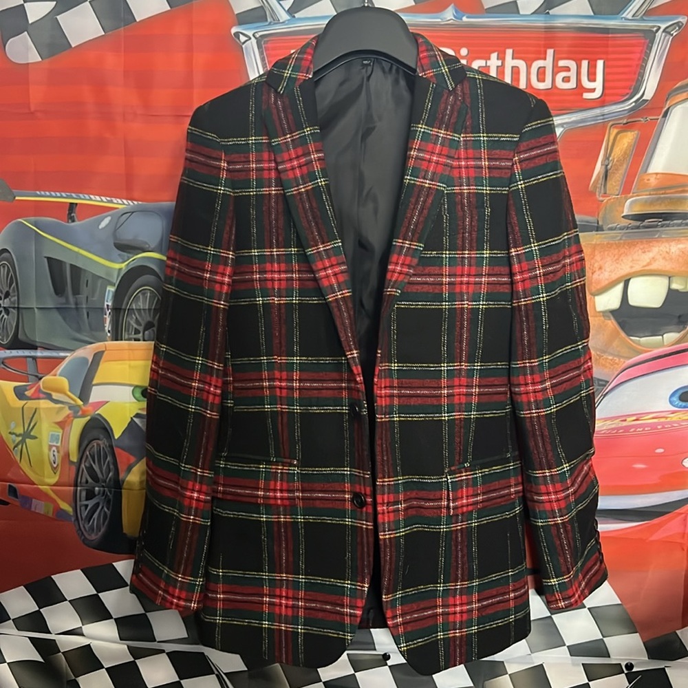 New mens J Crew Factory wool-blend Thompson blazer in Stewart Tartan plaid, - Picture 5 of 16